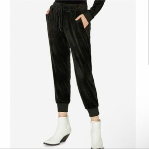 House Of Harlow 1960 Velour Jogger Track Pants Sweatpants Black